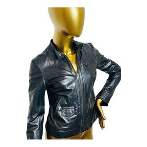 Dolce & Gabanna Black Leather Women's Jacket